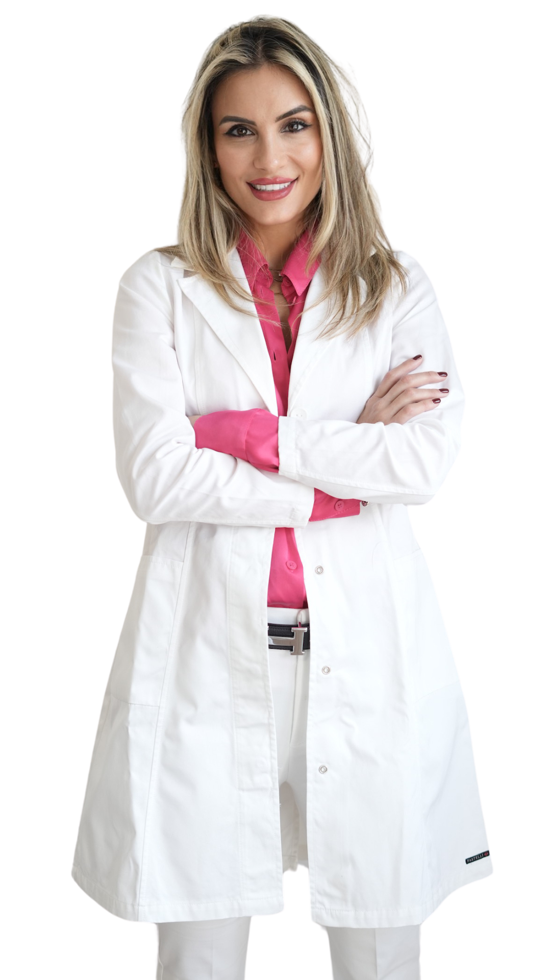 Uomo donna e bambina che sorridono